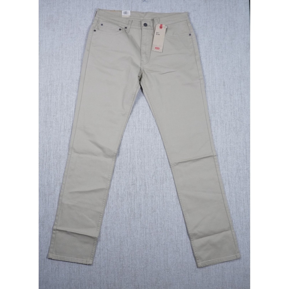 LEVI'S 511 Men's Khaki Tan Slim Fit Jeans Chinos Pants 34x36 NWT